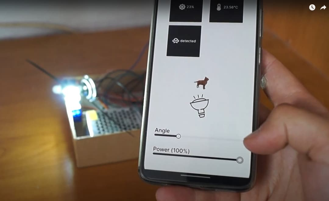IOT lamp' s project screenshot
